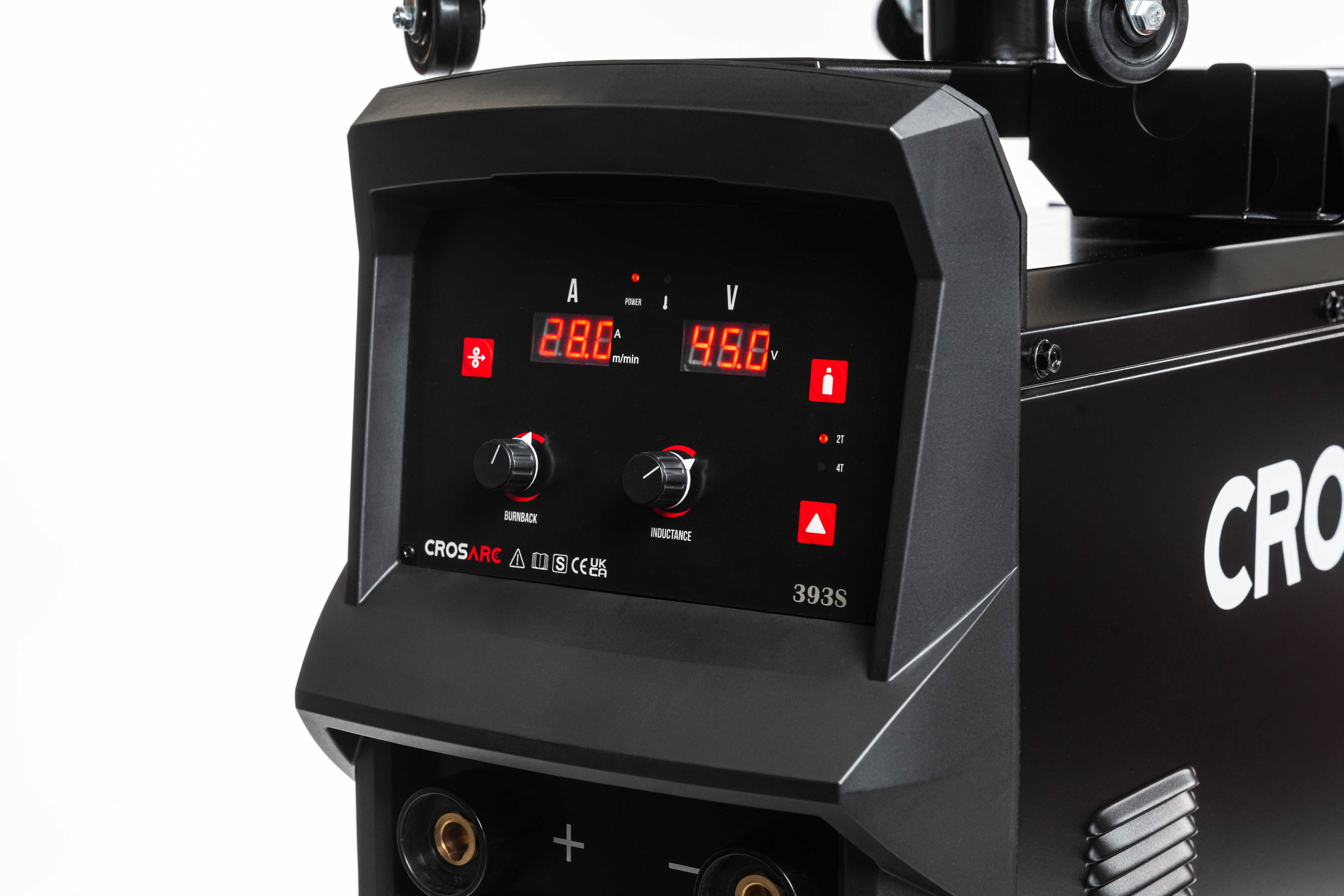CROSARC MIG Inverter Welder (393S) - Water Cooled Upper Angle Display CROSARC MIG Inverter Welder (393S) - Water Cooled Upper Angle Display